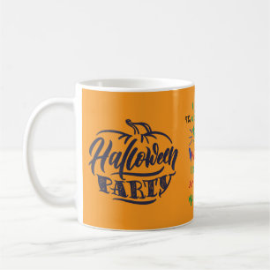 Caneca De Café Spooky Orange Trendy Halloween