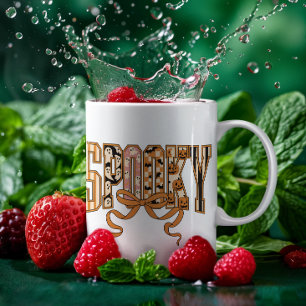 Caneca De Café Spooky Season Halloween Fantasmas Pumpkin Design