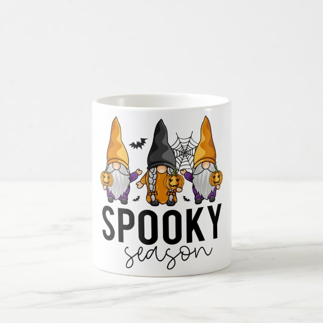 Caneca De Café Spooky Season Halloween Gnomos (Centro)