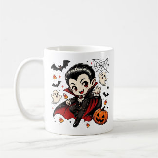 Caneca De Café Spooky Season Vampire Shirt PNG, Boys Halloween