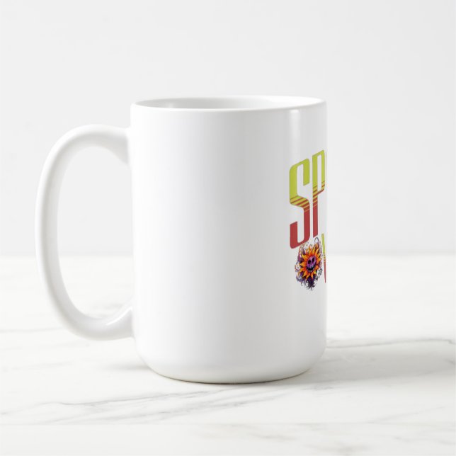 Caneca De Café Spooky Vibes: Tee Gráfico de Halloween (Esquerda)