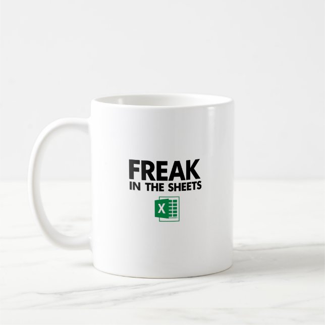 Caneca De Café Spreadsheet Mug, Contador Engraçado ou Presente CP (Esquerda)