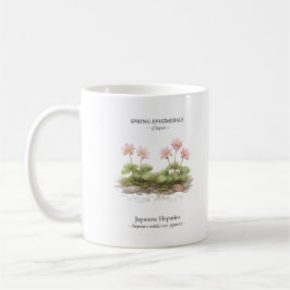 Caneca De Café Spring Ephemerals of Japan – Japanese Hepatica