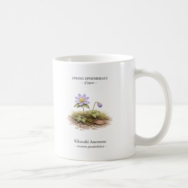 Caneca De Café Spring Ephemerals of Japan – Kikuzaki Anemone (Direita)