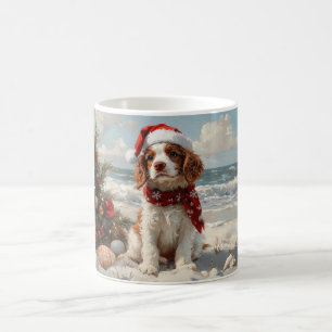 Caneca De Café Springer Spaniel Dog Christmas Vintage Beach