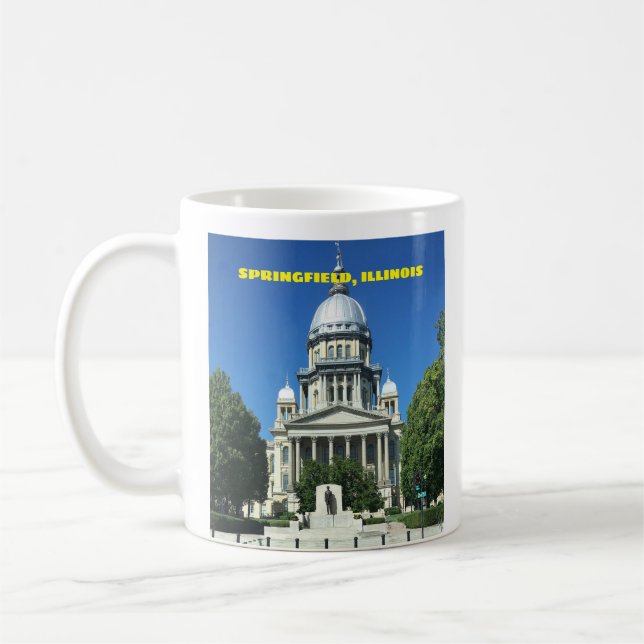 Caneca De Café Springfield, Capitólio Estatal do Illinois (Esquerda)