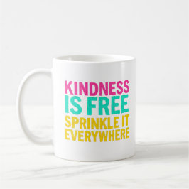 Caneca De Café Sprinkle Kindness: Citação Inspiracional