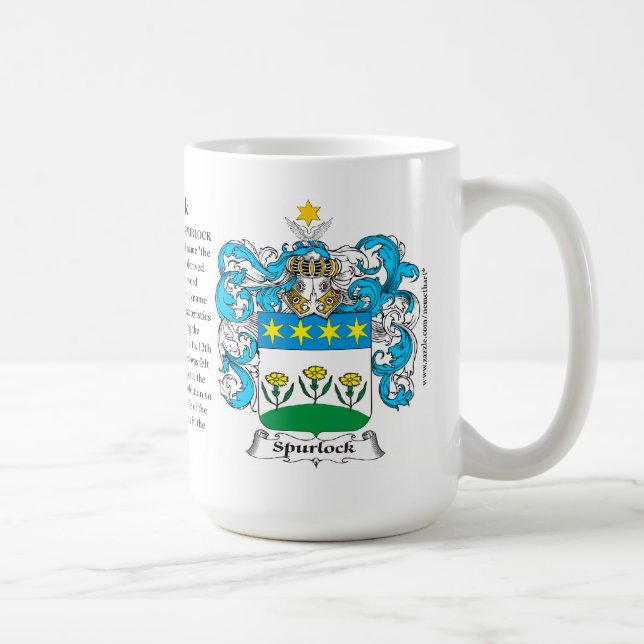 Caneca De Café Spurlock, a origem, o significado e a crista (Direita)