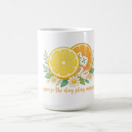 Caneca De Café Squeeze The Day Play Mahjong Citrus