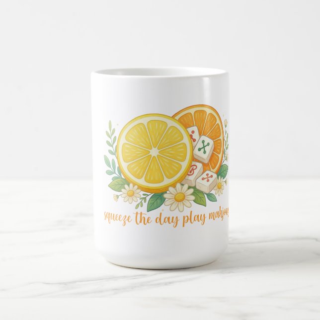 Caneca De Café Squeeze The Day Play Mahjong Citrus (Centro)