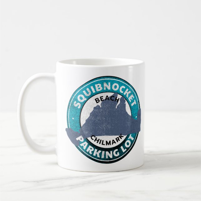 Caneca De Café Squibnocket Beach Parking Lot Mug (Esquerda)