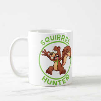 Caneca De Café Squirrel Hunter Funny Shooting Hunting Zany Brainy