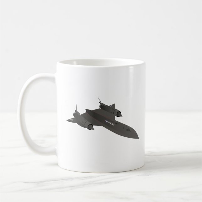 Caneca De Café SR-71 Aeronave de reconhecimento Blackbird (Esquerda)