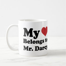 Caneca De Café Sr. Darcy cita Jane Austen Mug Gift