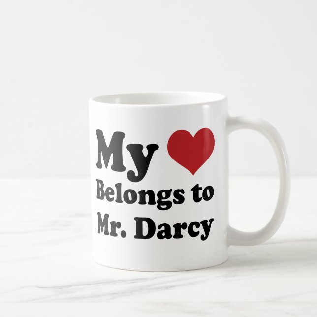 Caneca De Café Sr. Darcy cita Jane Austen Mug Gift (Direita)