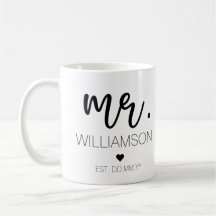 Sr. Elegant Custom Name Wedding New Casal Gift