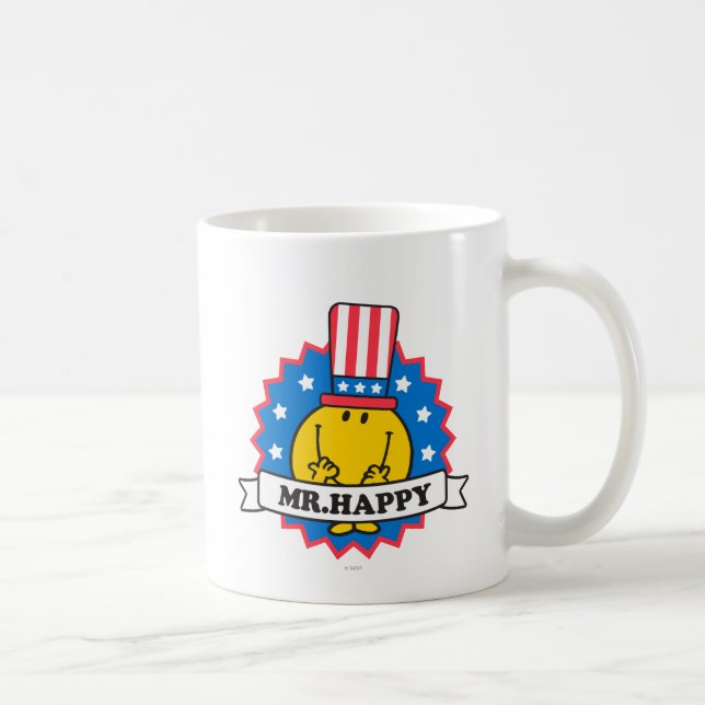 Caneca De Café Sr. Feliz Selo de Eleições (Direita)