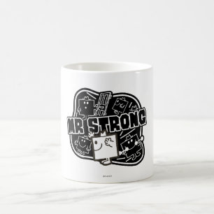 Caneca De Café Sr. Forte   preto & branco