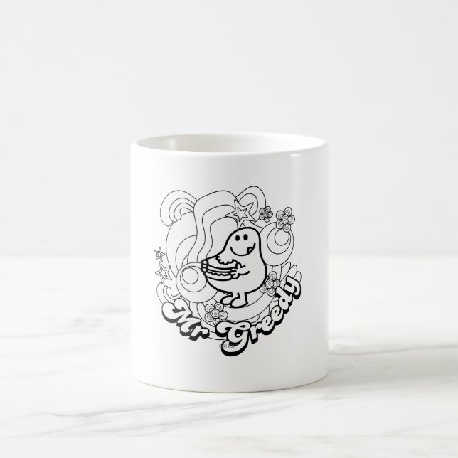 Caneca De Café Sr. Greedy | Escuros e Estrelas Pretos e Brancos (Centro)