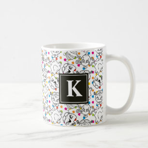 Caneca De Café Sr. Homem & teste padrão de bolinhas pequeno do