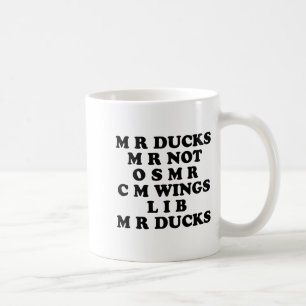 Caneca De Café Sr M R Ducks T, Amante de Pato Divertido, Citação