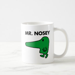 Caneca De Café Sr. Nosey que conduzem por um nariz