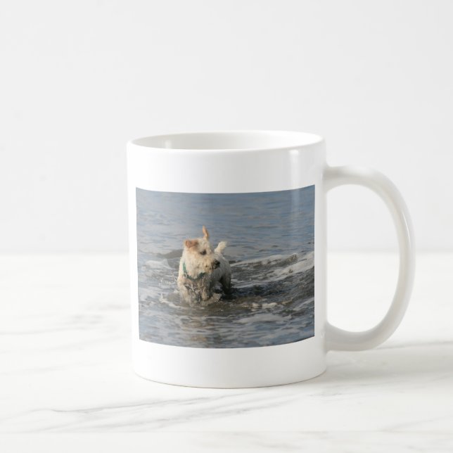 Caneca De Café Sr. Pish na praia do rubi (Direita)