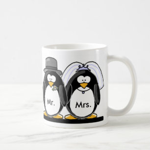 Caneca De Café Sr. & Sra. Pinguim
