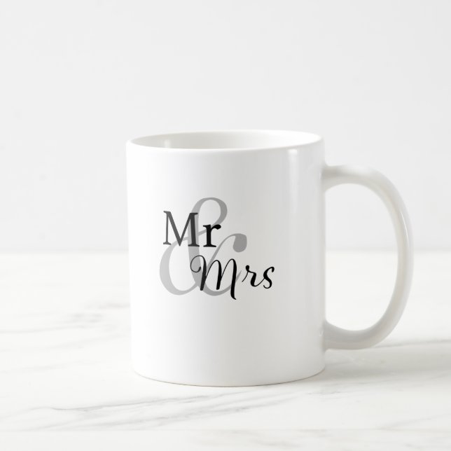 Caneca De Café Sr. & Sra. Wedding Mug (Direita)