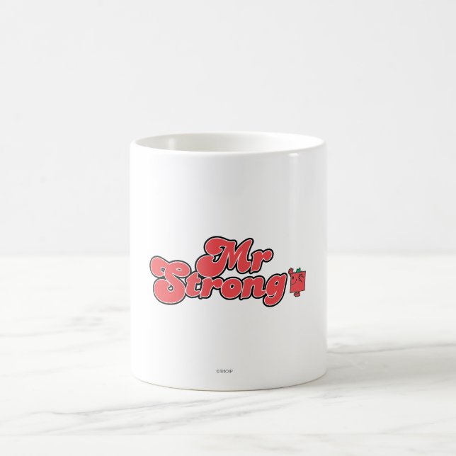 Caneca De Café Sr. Strong | Letra vermelha (Centro)