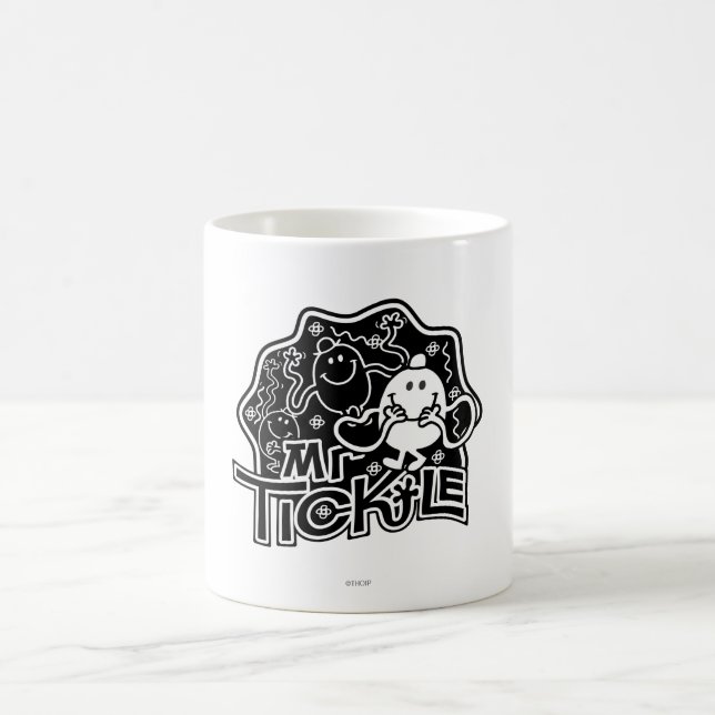 Caneca De Café Sr. Tickle | Diversão em preto-e-branco (Centro)
