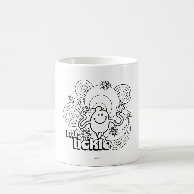 Caneca De Café Sr. Tickle | Escuros e Estrelas Pretos e Brancos (Centro)