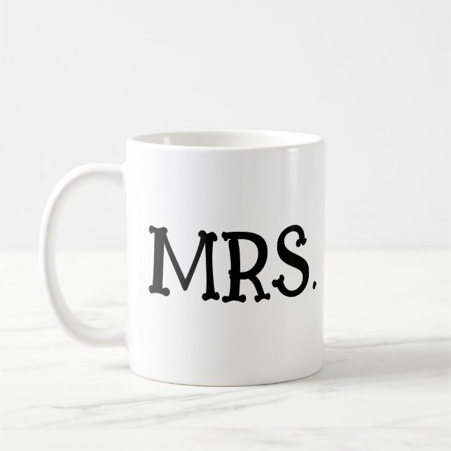 CANECA DE CAFÉ SRA. BRIDE WEDDING WIFE CAFÉ MUG (Esquerda)