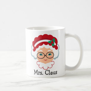 Caneca De Café Sra. Claus Face Personalizada Feriado Coffee Mug