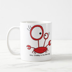 Caneca De Café Sra. Crabby na manhã