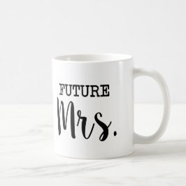 Caneca De Café Sra. futura noiva engraçada