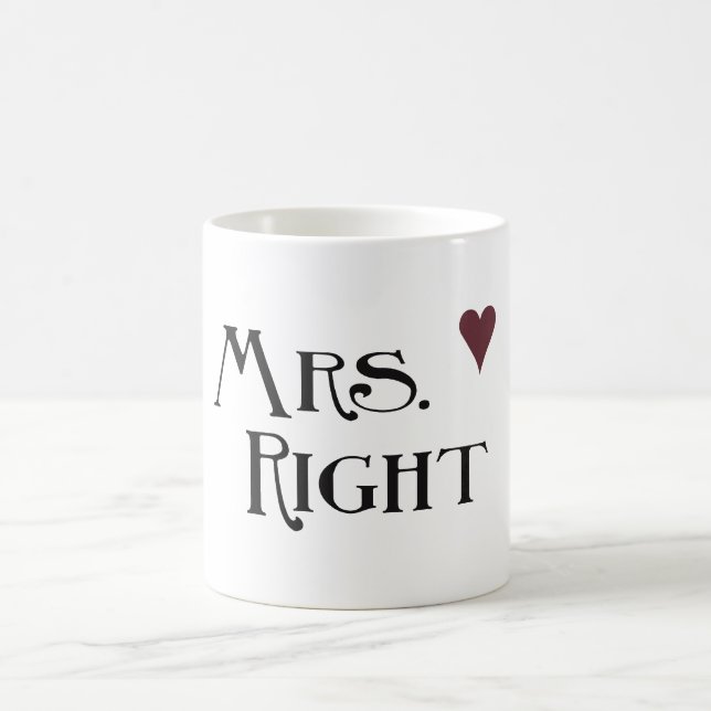 Caneca De Café Sra. Right Heart (Centro)