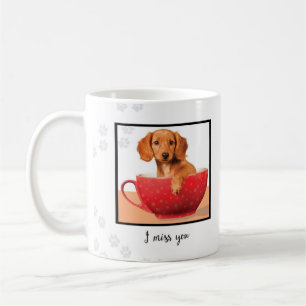 Caneca De Café Srta. Dachsund Puppy na Copa