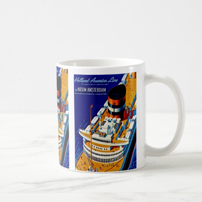 Caneca De Café SS Nieuw Amsterdam (Direita)