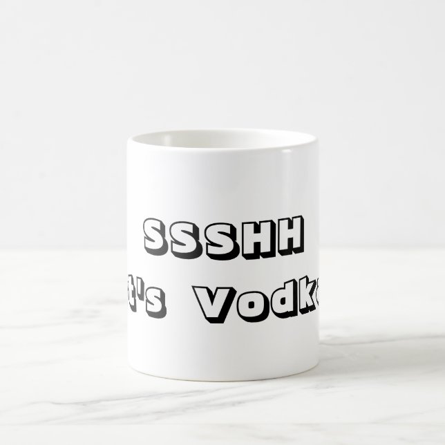 Caneca De Café SSHH É Vodka (Centro)