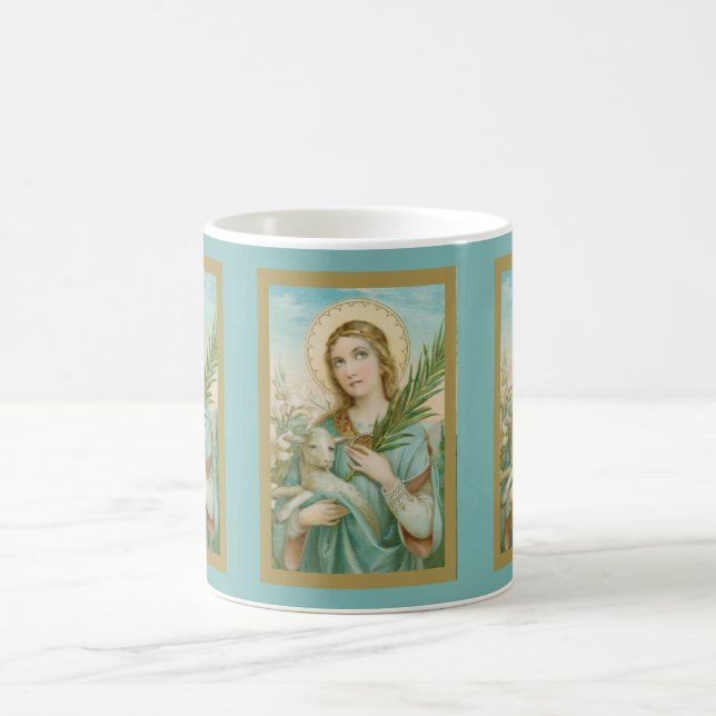 Caneca de café St. Agnes de Roma (MH 01) 3 (Centro)