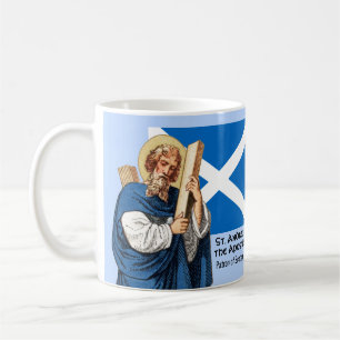 Caneca De Café St. André o Apóstolo e a Bandeira da Escócia