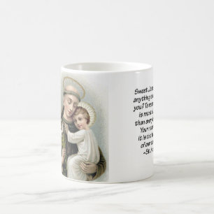 Caneca De Café St Anthony e bebê Jesus