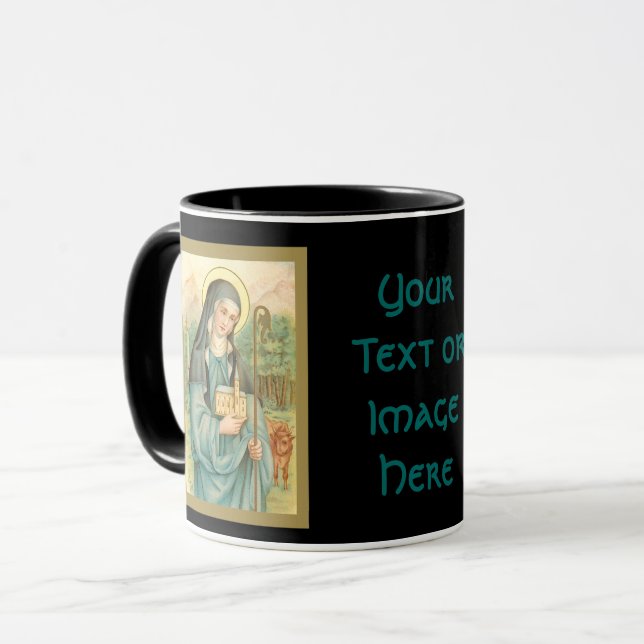 Caneca de café St. Brigid da Irlanda (M 014) 2b (Frente Esquerda)