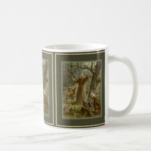 Caneca De Café St Francis de Assisi com animais