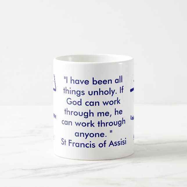 Caneca De Café St Francis de citações de Assisi (Centro)