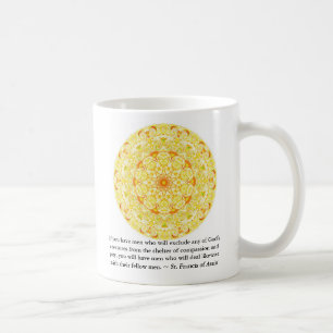 Caneca De Café St Francis de citações de Assisi sobre direitos