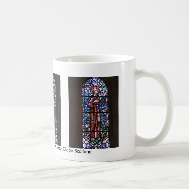 Caneca De Café St Francis do vitral de Assisi (Direita)