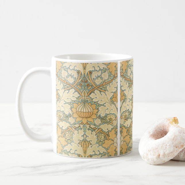 Caneca De Café St. James por William Morris, Folhas de Acanto (Com Donut)