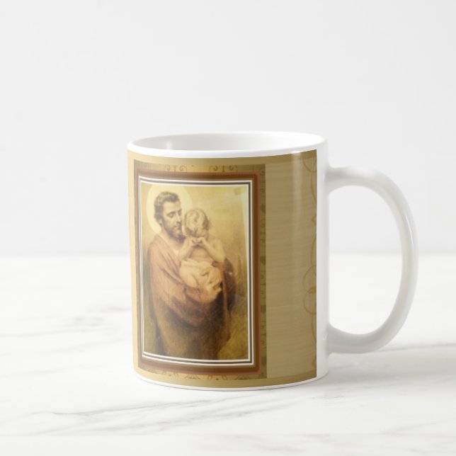 Caneca De Café St Joseph com grito de Jesus do bebê (Direita)